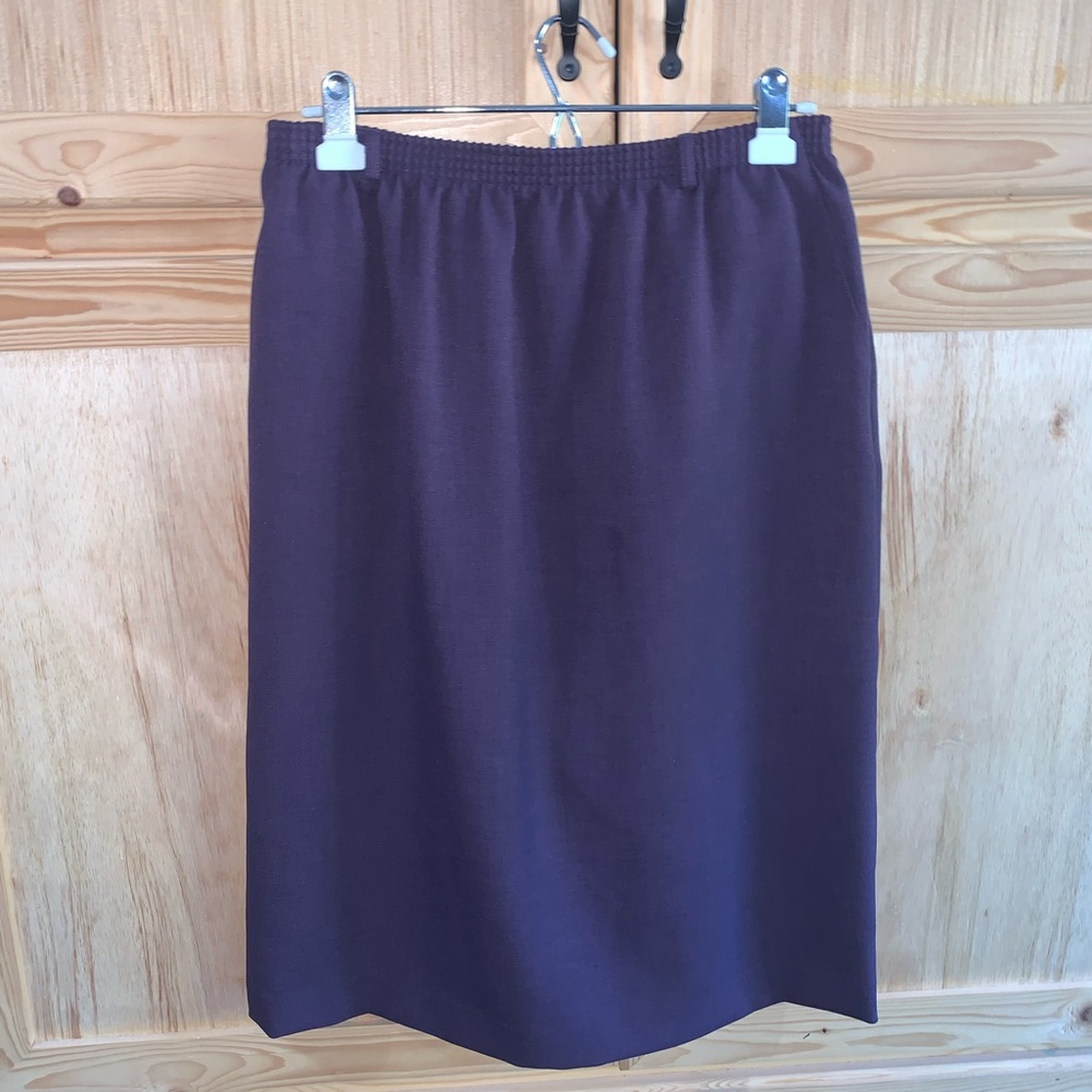Alfred Dunner deep purple vintage skirt size 14